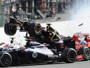 Grand Prix Belgii - Pole zniszczeń