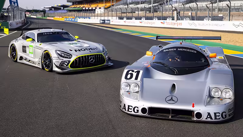 24 godziny Le Mans 2025: Mercedes-AMG GT3 & Sauber-Mercedes C9 Zdjęcie 24 godziny Le Mans 2025: Mercedes-AMG GT3 & Sauber-Mercedes C9