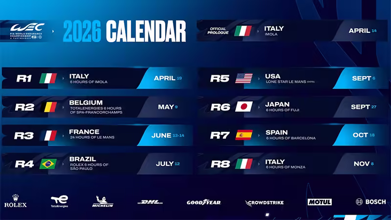 Zdjęcie WEC 2026 aktualizacja kalendarza