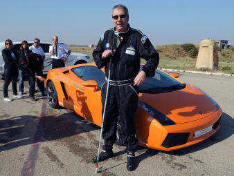 Luc Costermans Blind Speed Record Lamborghini Gallardo