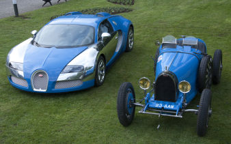 Bugatti Veyron Centenaire Edition + Bugatti Type 35