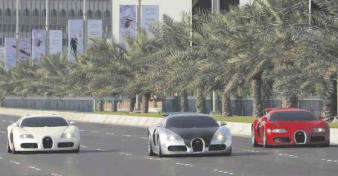 3 Bugatti Veyron w Top Gear